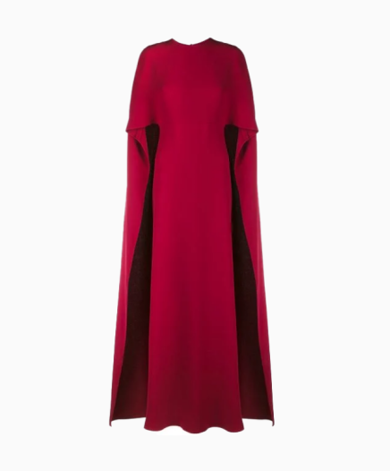 Robe Silk Cape Gown