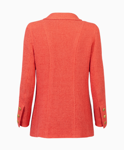 Veste Tweed Rouge Corail 90's