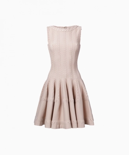 Robe Corolle Beige