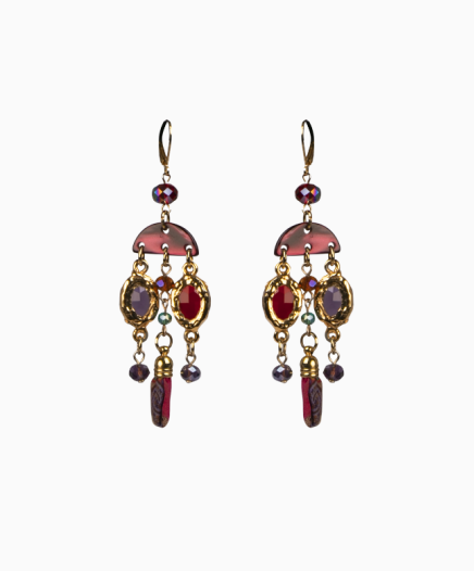 Boucles D'Oreilles Statement Baroque Circa 2000
