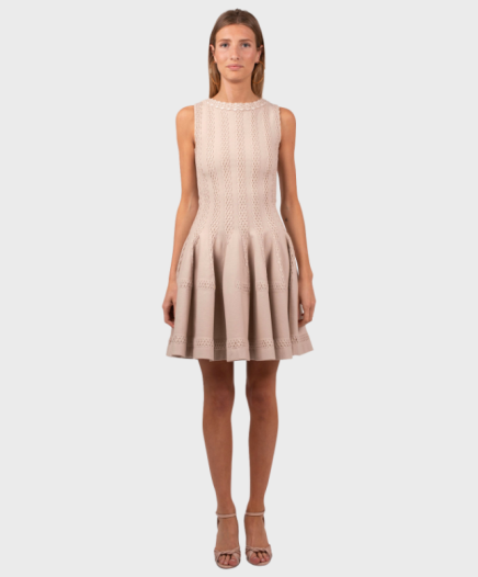 Robe Corolle Beige