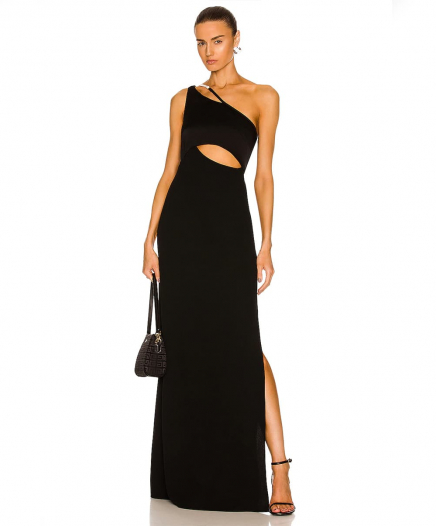 Robe One Shoulder Gown