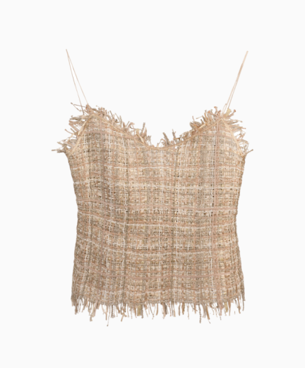 Top Tissé Beige
