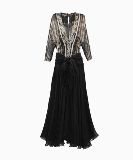 Robe Black Gold Silver