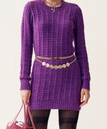 Robe Maille Violette