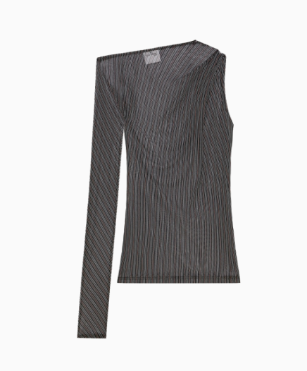 Top One Shoulder Mesh