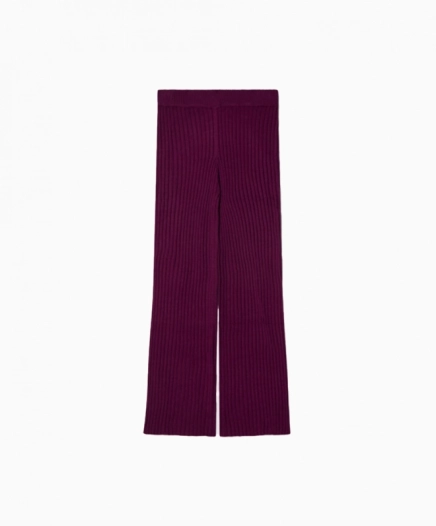 Pantalon Tricot Violet