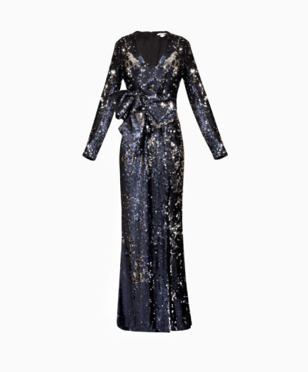 Robe Sequins Marine