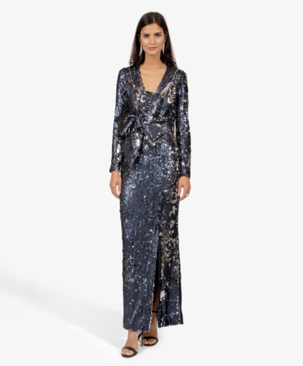Robe Sequins Marine