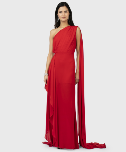 Robe Red Asymetric