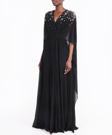 Robe Black Embellished