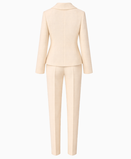 Ensemble Pantalon Tailoring Ivoire
