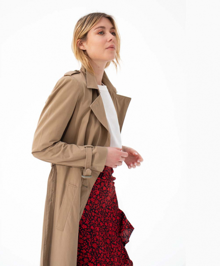 Manteau Trench Taupe