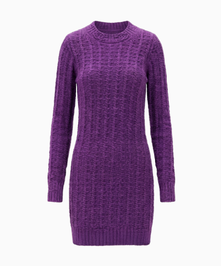 Robe Maille Violette