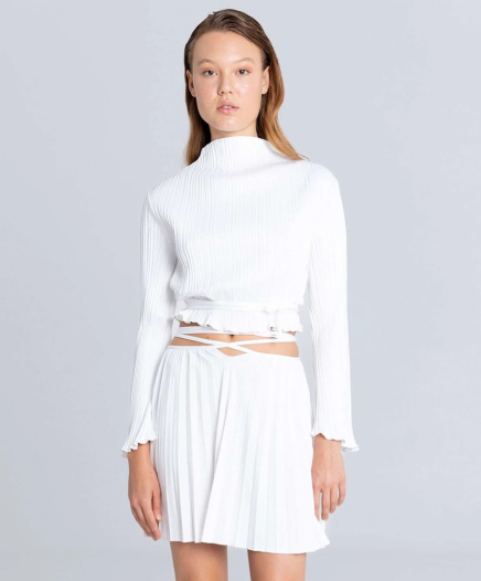 Top Pleated Cropped