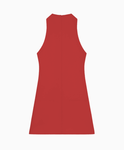 Robe 2-pocket A-line Red