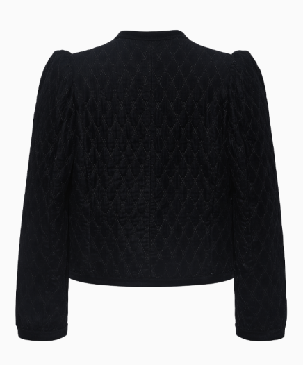 Veste Matelassée En Velours Noir Rive Gauche Circa  2006