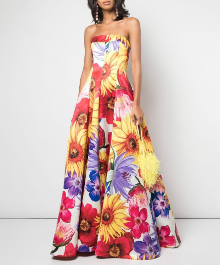 Robe Bustier Floral