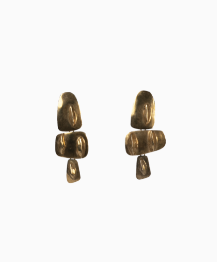 Boucle D'oreille Formes Sculptées