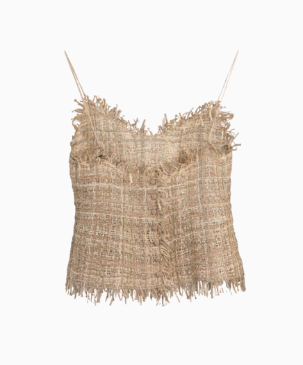 Top Tissé Beige