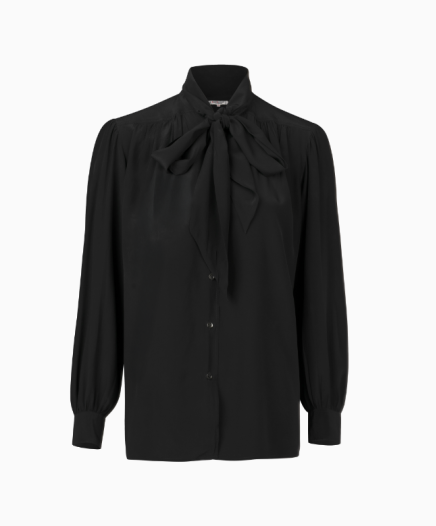 Chemise Lavallière Noire