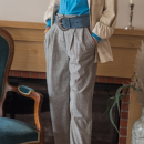Pantalon Carotte Prince-de-Galles