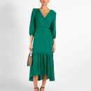 Robe À Pois Vert