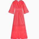 Robe Roda Longue Rouge-Exclusivité web