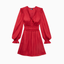 Robe Fronces Rouge