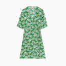 Robe Floral Wrap Dress Green