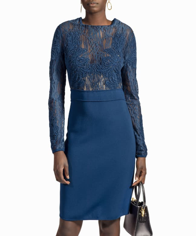 Location Robe Blue Lace Elie Saab 2