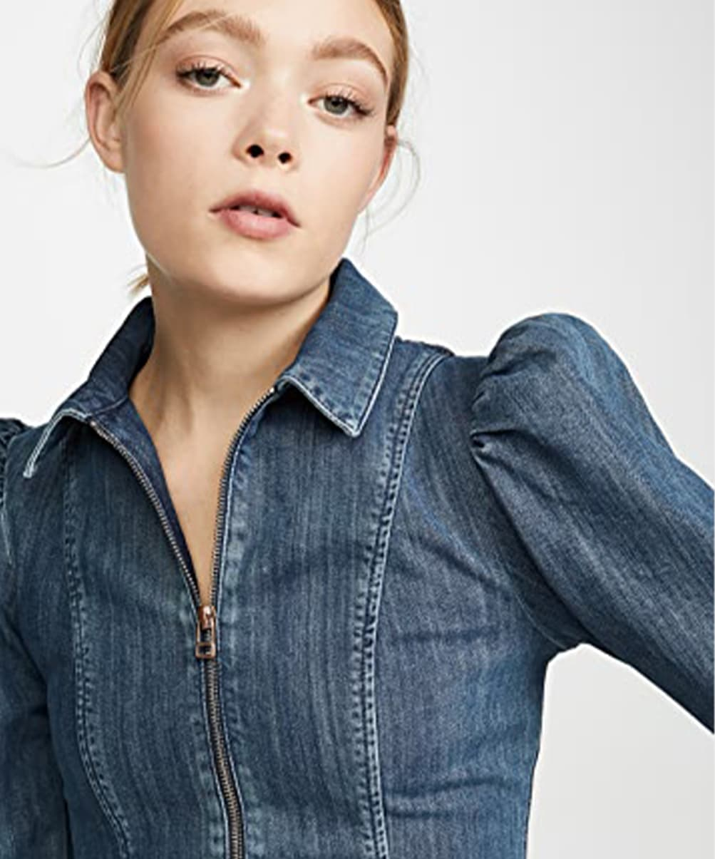 Location Robe Alexa Chung Rocky Blue Denim 4