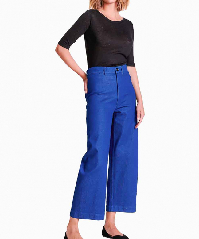 Location pantalon BELLEROSE Lotan Bleu Fonce 1