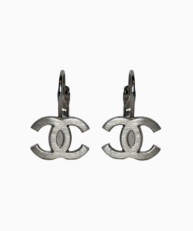 Achat Boucles D'Oreilles Chanel, modèle Double Little C Silver