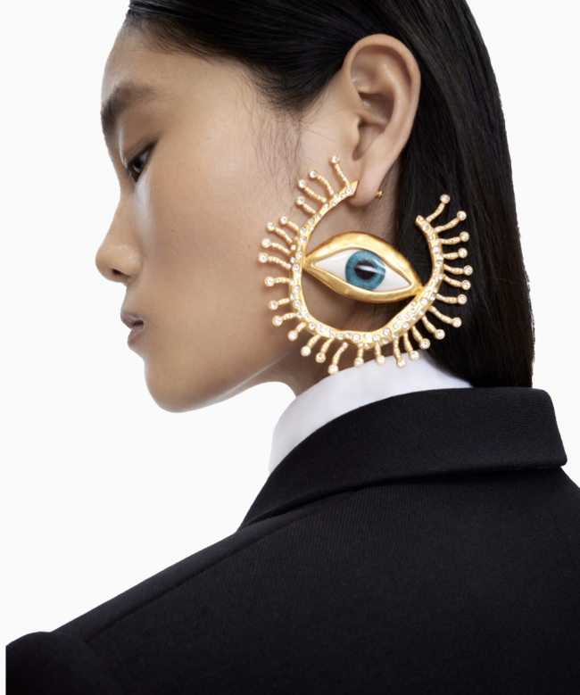 Location et Achat Boucles d’Oreilles Schiaparelli, modèle Regard Céleste 2