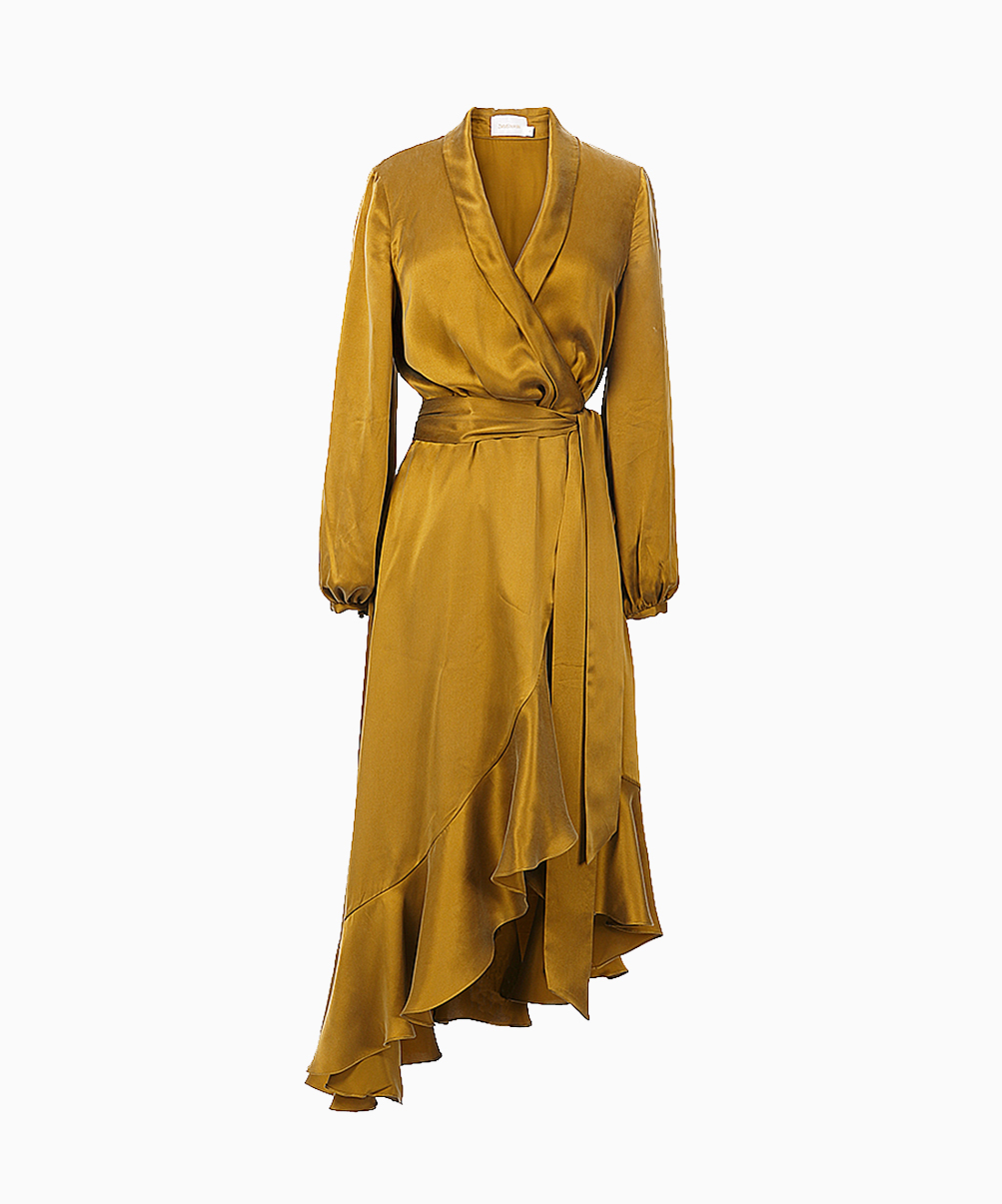 Location robe Wrap Flounce Bronze 1