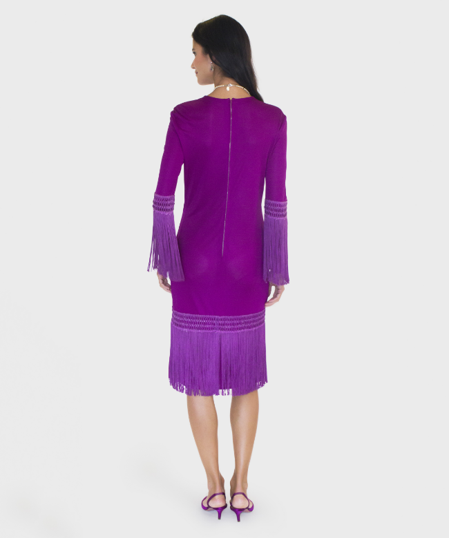 Location Robe Emilio Pucci, modèle Franges Violettes 4