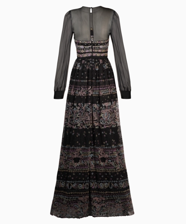 Location Robe de soirée Valentino, modèle Noir Céleste FW 2012 5