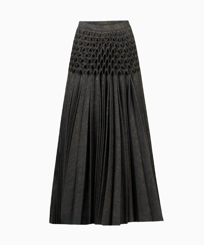 Location et Achat Jupe Dior, modèle Smock Jean 1