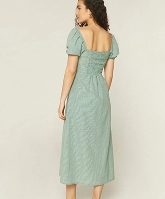 Location Robe Compania Fantastica Gingham Green 3