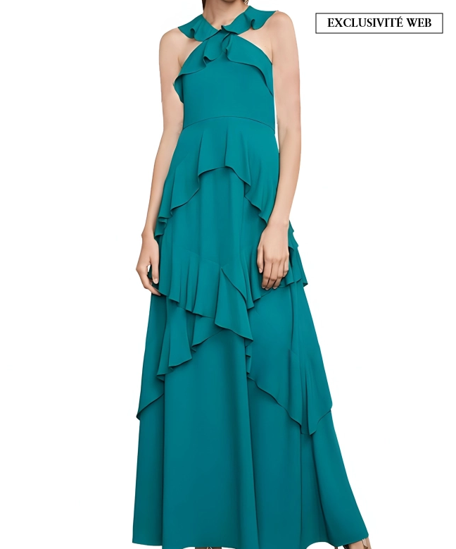 Location robe BCBG Audrianna Turquoise 1