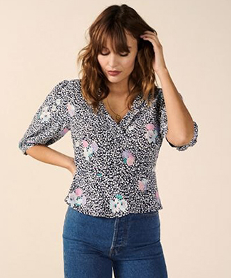 Location Blouse Rouje Louisette Bleu 1