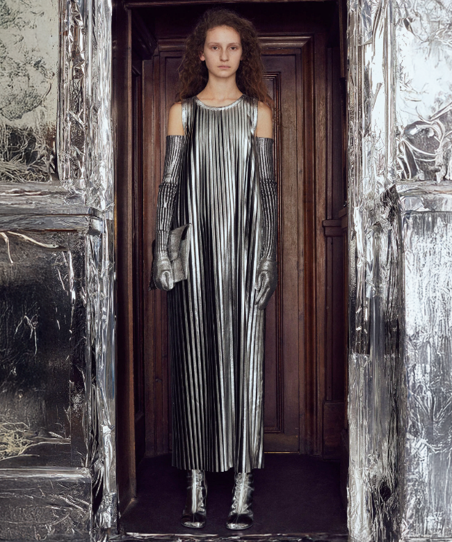 Achat robe MM6 Maison Margiela, modèle Sculpted Silver 1