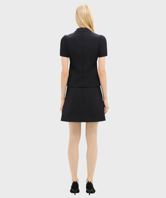 Location top Courrèges, modèle Zipped Twill Black 3