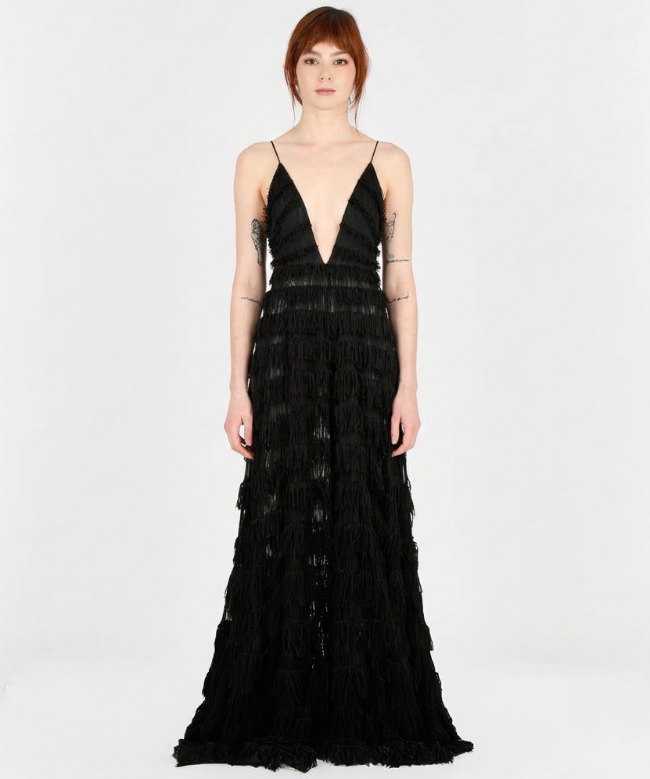 Location Robe Pe De Chumbo, modèle Ombre Frangée 1