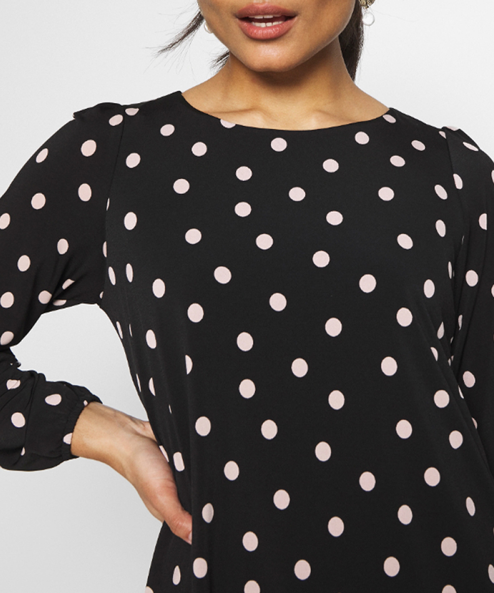 Location Robe Wallis Polka Dot Black and White 4