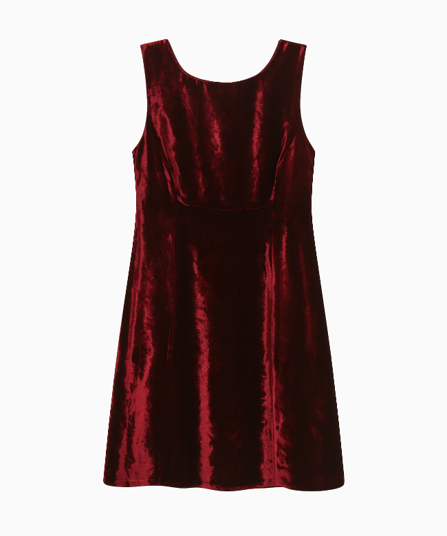 Location et Achat Ensemble Katharine Hamnett, modèle Velours Grenat FW1997 2