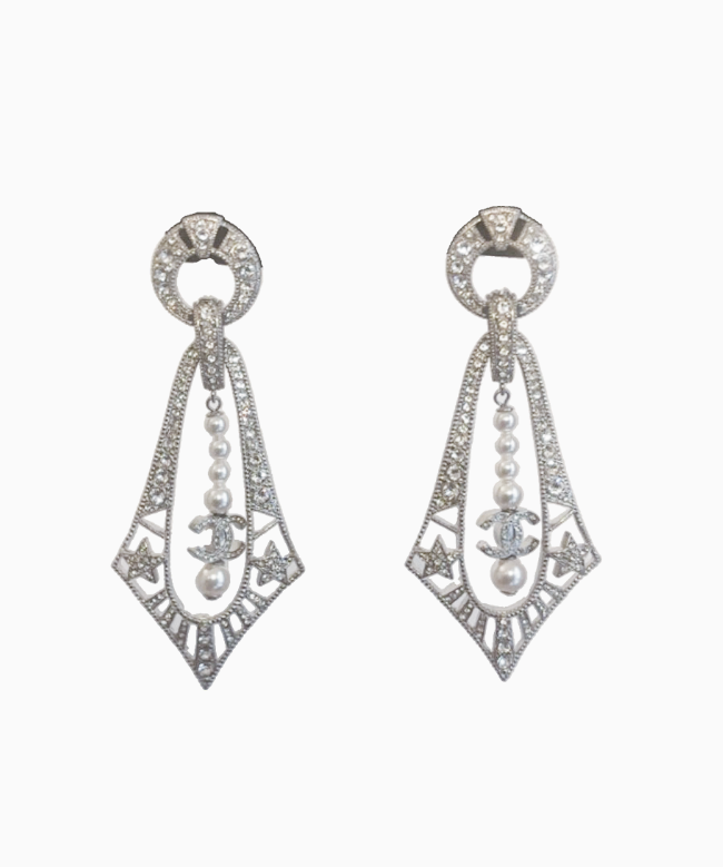 Achat Boucles D'Oreilles Chanel, modèle Étoiles Art Déco 1