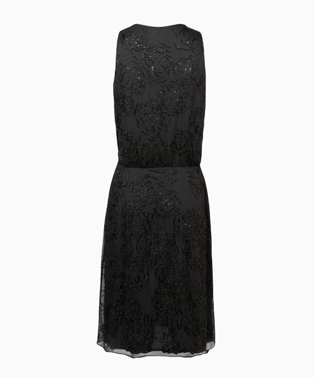 Location et Achat robe Valentino, modèle Noire Brodée 3