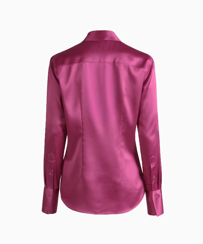 Location et Achat Chemise Barbara Bui, modèle Satin Fuchsia 2